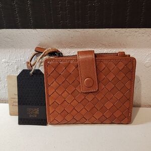 Vintage Look Retro Style Wallet Genuine Leather